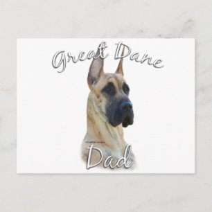 Great Dane (brindle) Mama 2 Postkarte