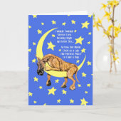 Great Dane Brindle Twinkle Karte (Gelbe Blume)