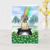 Great Dane Brindle UC Pot O Gold Karte (Gelbe Blume)
