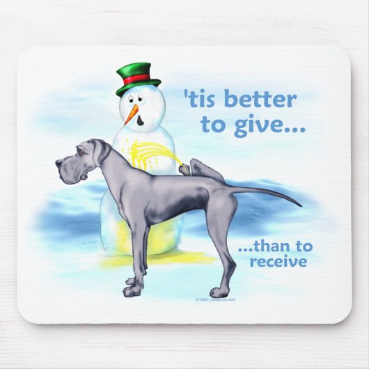 Great Dane BTG Blue UC Mousepad (Vorne)