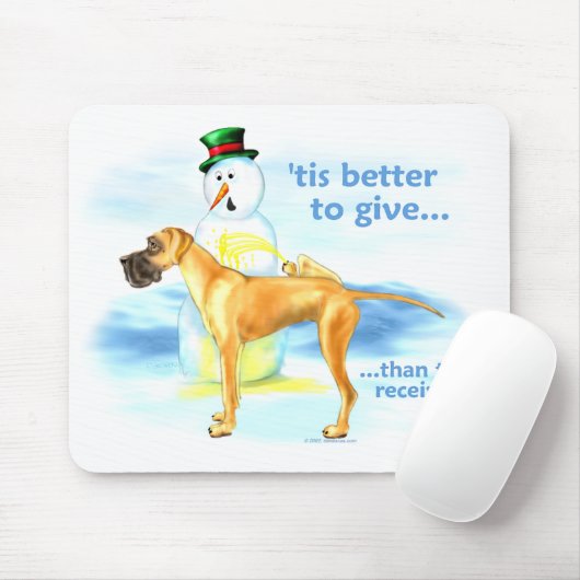 Great Dane BTG Fawn UC Mousepad (Mit Mouse)