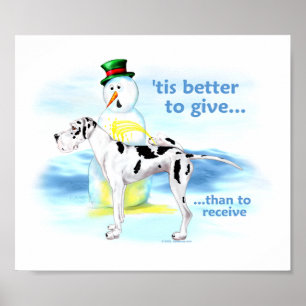 Great Dane BTG Harlequin UC Poster