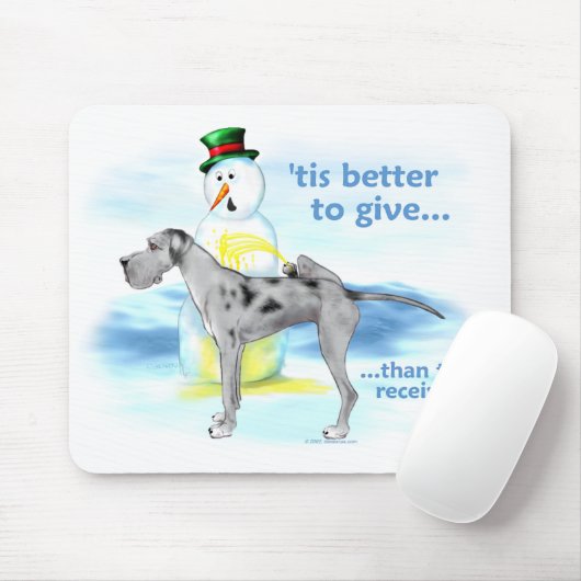 Great Dane BTG Merle UC Mousepad (Mit Mouse)