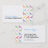 Great Dane Business Cards Visitenkarte (Vorne/Hinten)