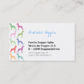 Great Dane Business Cards Visitenkarte (Rückseite)