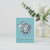 Great Dane Business Cards Visitenkarte (Stehend Vorderseite)