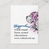 Great Dane Business Cards Visitenkarte (Rückseite)