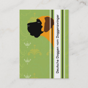 Great Dane Business Cards Visitenkarte
