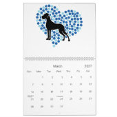 Great Dane Calendar Kalender (Mär 2027)