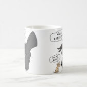 Great Dane & Chihuahua Black Kaffeetasse (Mittel)