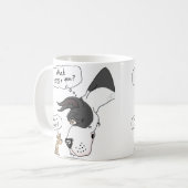 Great Dane & Chihuahua Mantle Kaffeetasse (Vorderseite Links)