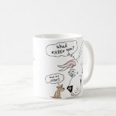 Great Dane & Chihuahua White Kaffeetasse (VorderseiteRechts)