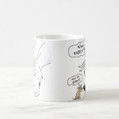 Great Dane & Chihuahua White Kaffeetasse (Mittel)