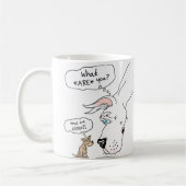Great Dane & Chihuahua White Kaffeetasse (Links)