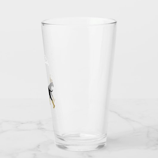 Great Dane Christmas Beer Glas (Links)