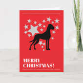 Great Dane Christmas Karte (Vorderseite)