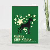 Great Dane Christmas Karte (Vorderseite)