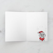 Great Dane Christmas Karte (Innenseite)