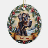 Great Dane Christmas Keramik Ornament (Links)
