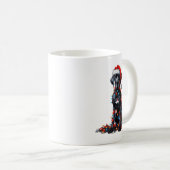 Great Dane Christmas Lights Dog Lover Xmas Pajama Kaffeetasse (VorderseiteRechts)
