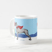 Great Dane Christmas Mail Black UC Kaffeetasse (Vorderseite Links)