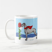 Great Dane Christmas Mail Black UC Kaffeetasse (Links)