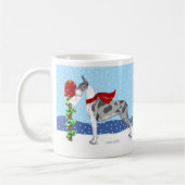 Great Dane Christmas Mail Merle Kaffeetasse (Links)