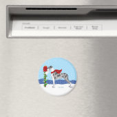 Great Dane Christmas Mail Merle UC Magnet (In Situ (Geschirrspüler))