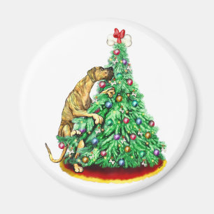 Great Dane Christmas Reach Goals Brindle UC Magnet