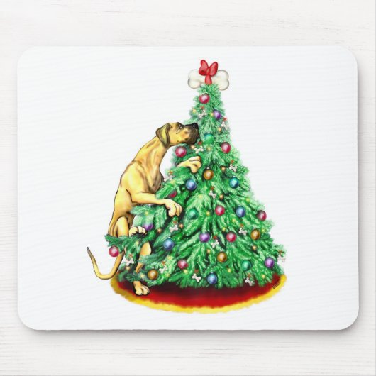 Great Dane Christmas Reach Goals Fawn UC Mousepad (Vorne)
