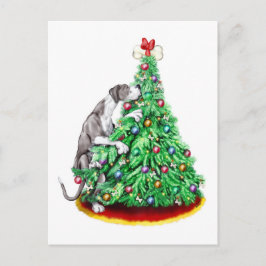 Great Dane Christmas Reach Goals Mantle UC Feiertagspostkarte