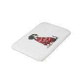 Great Dane Christmas Sweater Badematte (Schrägansicht)