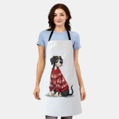 Great Dane Christmas Sweater Hund Schürze (Getragen)