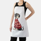 Great Dane Christmas Sweater Hund Schürze (InSitu)