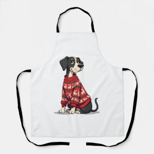Great Dane Christmas Sweater Hund Schürze