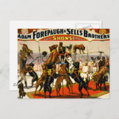 Great Dane Circus Show Postkarte (Vorne/Hinten)