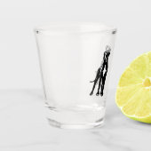 Great Dane Couple Schnapsglas (Links)
