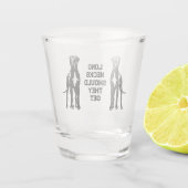 Great Dane Couple Shot Glass Schnapsglas (Rückseite)