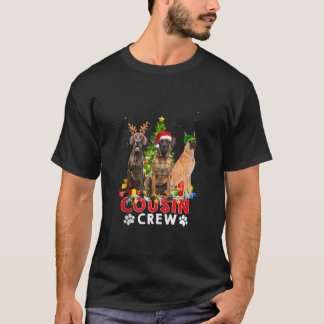 Great Dane Cousin Crew Weihnachtsbaum Lichter Weih T-Shirt