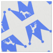 Great Dane Crown Pattern Stoff (Nahaufnahme)