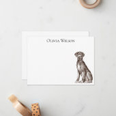 Great Dane Custom stationär Mitteilungskarte (Vorderseite/Rückseite Beispiel)