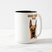 Great Dane DadT-Shirt Zweifarbige Tasse (VorderseiteRechts)