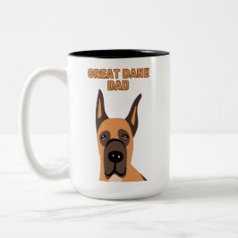 Great Dane DadT-Shirt Zweifarbige Tasse