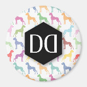 Great Dane DD Pattern Magnet (Vorne)