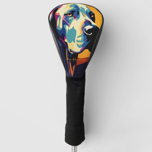 Great Dane Dog 001 - Bruno Pokopen Golf Headcover (Vorderseite)