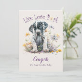 Great Dane Dog Adoption, Gotcha Day Karte (Stehend Vorderseite)