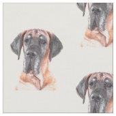 Great Dane Dog Animal Portrait Stoff (Nahaufnahme)