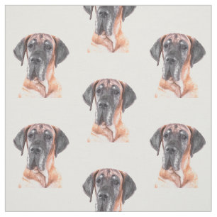 Great Dane Dog Animal Portrait Stoff