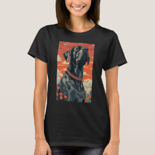 Great Dane Dog Ästhetik Japanisch Ukiyo e 5 T-Shirt