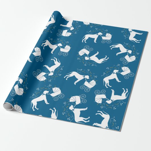 Great Dane Dog Baby Dusche Geschenkpapier (Ungerollt)